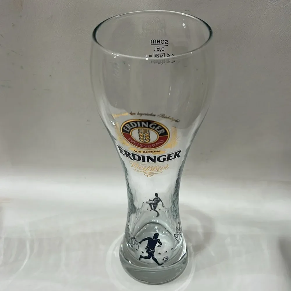 Erdinger Weissbrau Aus Bayern Glasses German Football World Cup Beer Set Of 2